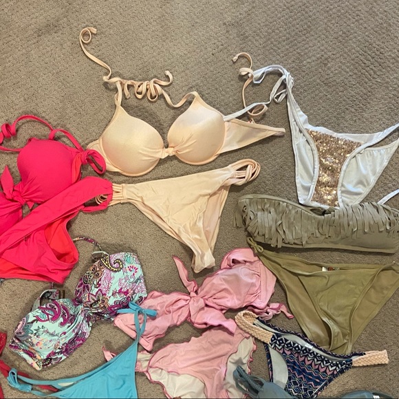 20+ bikini pieces + 2 one pieces all brand new - Picture 5 of 7